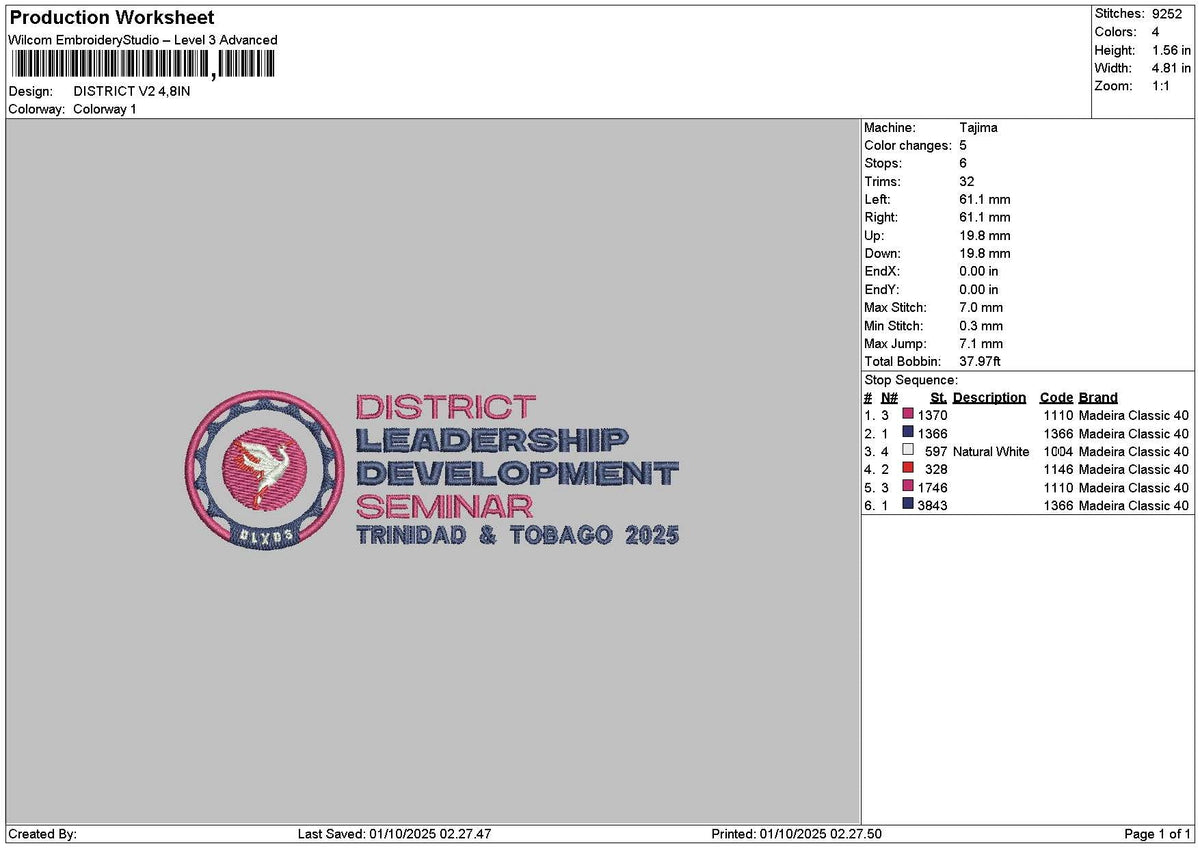 District Text Embroidery 2 Files