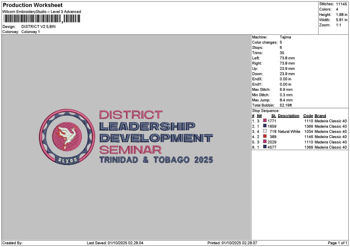 District Text Embroidery 2 Files