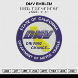 DMV EMBLEM Embroidery