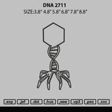 Dna 2711 Embroidery File 6 sizes