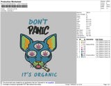 Dont Panic Embroidery File 4 size