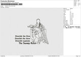 DOECHII THE DON Embroidery File 6 size