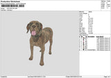 Dog 0501 Embroidery File 6 sizes