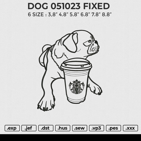 DOG 051023 Embroidery File 6 sizes