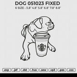 DOG 051023 Embroidery File 6 sizes