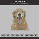 Dog 080526 Embroidery File 6 sizes