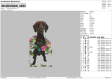 Dog 0810 Embroidery File 6 sizes