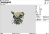 Dog 1701 Embroidery File 6 sizes