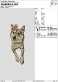 Dog 1705 Embroidery File 6 sizes