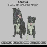 Dog 1909 Embroidery File 6 sizes