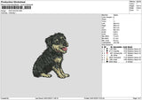 Dog 2401 Embroidery File 6 sizes