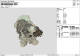 Dog 2510 Embroidery File 6 sizes