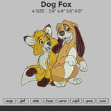 Fox And Dog Embroidery