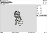 Dogline 2911 Embroidery File 6 sizes