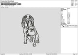 Dogline 2911 Embroidery File 6 sizes