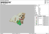 Dog 1502 Embroidery File 6 sizes