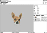 Dog 1224a Embroidery File 6 sizes