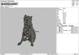 Dog 2103a Embroidery File 6 sizes