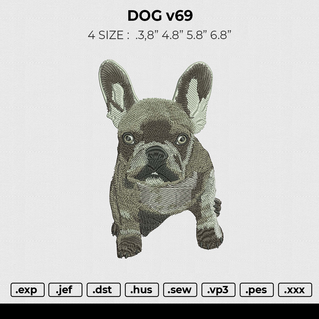 DOG v69 Embroidery