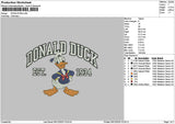 Donaldtext 0612 Embroidery File 6 sizes