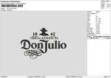 Juliotext Embroidery File 6 sizes
