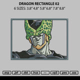 Dragon Rectangle 02 Embroidery File 6 sizes