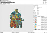 DRAGON BALL COLORS Embroidery File 6 size