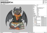 Black Dragon 2112 Embroidery File 6 sizes