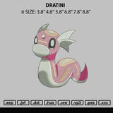 Dratini Embroidery File 6 sizes