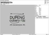 Dupengtext Embroidery File 6 sizes