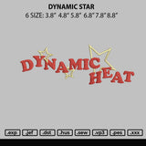 Dynamic Star Embroidery File 6 sizes