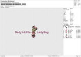 Dady'sLittle minnie Embroidery File 6 size