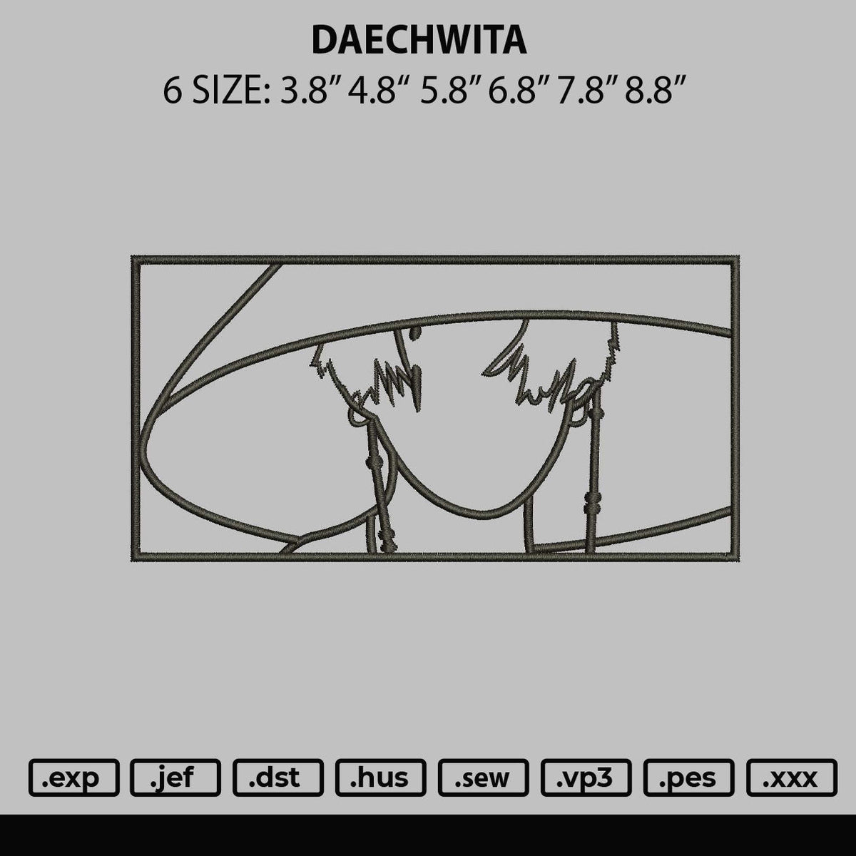 Daechwita Embroidery File 6 sizes