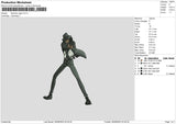 Daisuke J Embroidery File 6 sizes