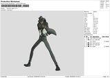 Daisuke J Embroidery File 6 sizes