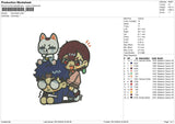 Dandadan Embroidery File 6 size