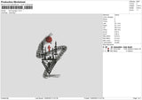 Demogorgon Embroidery File 6 sizes