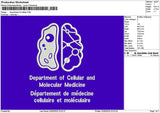 Cellulartext Embroidery File 6 sizes