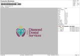 Diamondtext Embroidery File 6 sizes