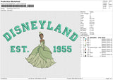 Disneyland Tiana Embroidery File 6 size