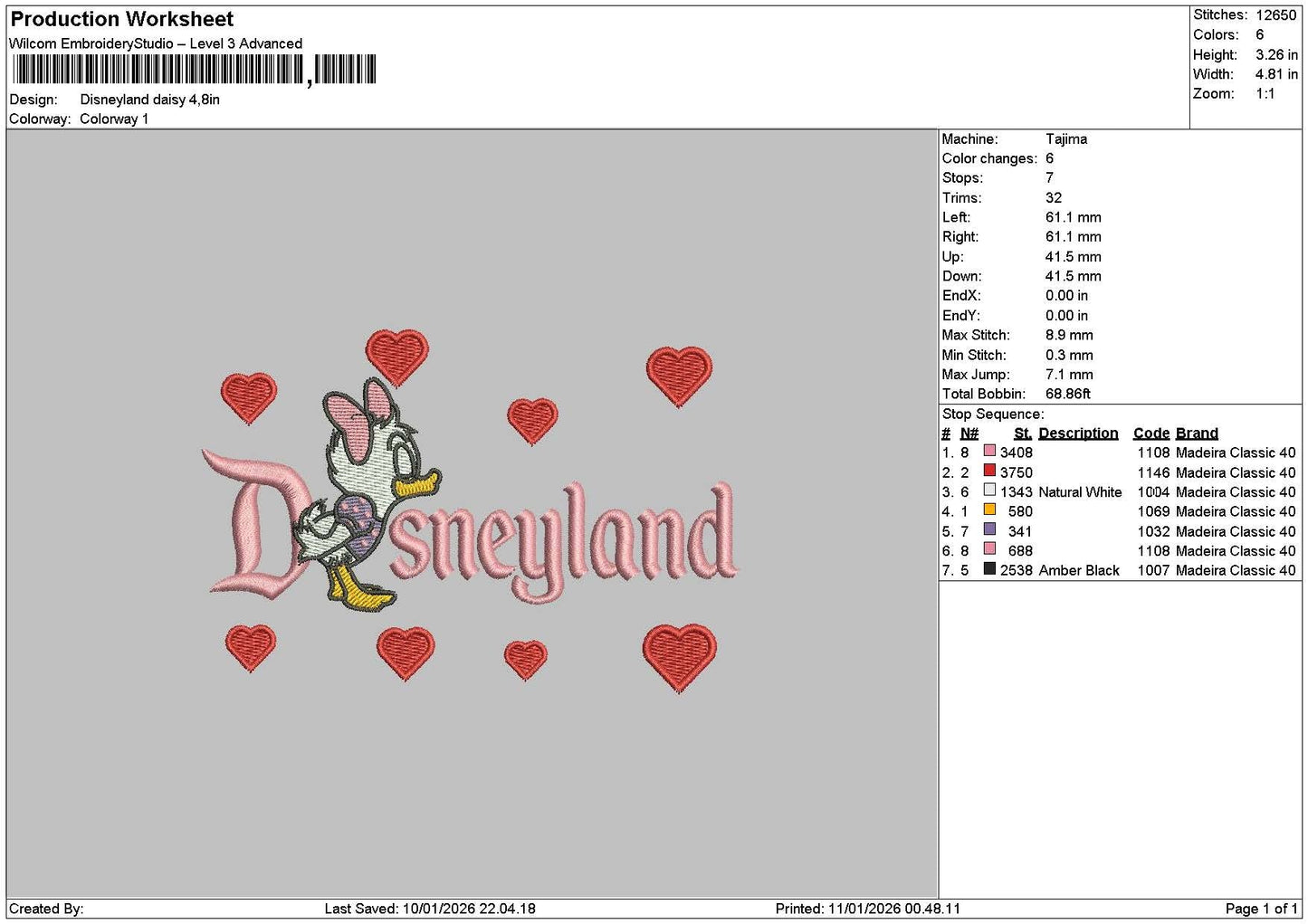 Dland Daisy Embroidery File 6 sizes