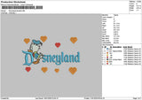 Dland Donald Embroidery File 6 sizes