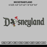 Mickeybabyland Embroidery File 6 sizes