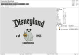 Dland Mickeyghost Embroidery File 6 sizes