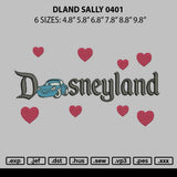 Dland Sally 0401 Embroidery File 6 sizes