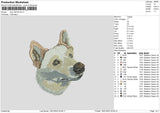 Dog 1801 Embroidery File 6 sizes