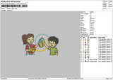 Cartoon 2912 Embroidery File 6 sizes
