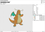 Dragonite Embroidery