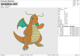 Dragonite Embroidery