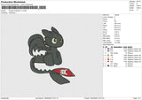 Dragon Toothless V1 Embroidery